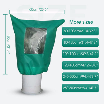 ❄️ OFERTA LIMITOWANA: -50% 🌱 Zimowa osłona na rośliny — ochrona przed mrozem, zamek błyskawiczny i ściągacz, przezroczyste okienko