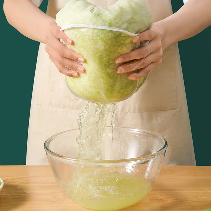 🎃Drugi produkt za pół ceny!🥬Zestaw 6 woreczków wielokrotnego użytku z gęstej siateczki – do mleka roślinnego i przygotowywania żywności
