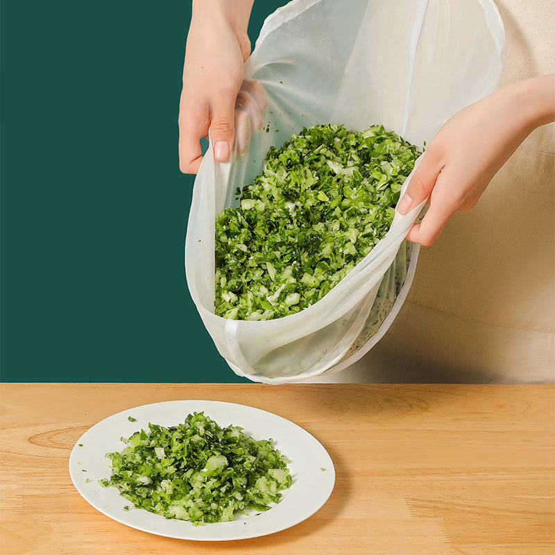 🎃Drugi produkt za pół ceny!🥬Zestaw 6 woreczków wielokrotnego użytku z gęstej siateczki – do mleka roślinnego i przygotowywania żywności