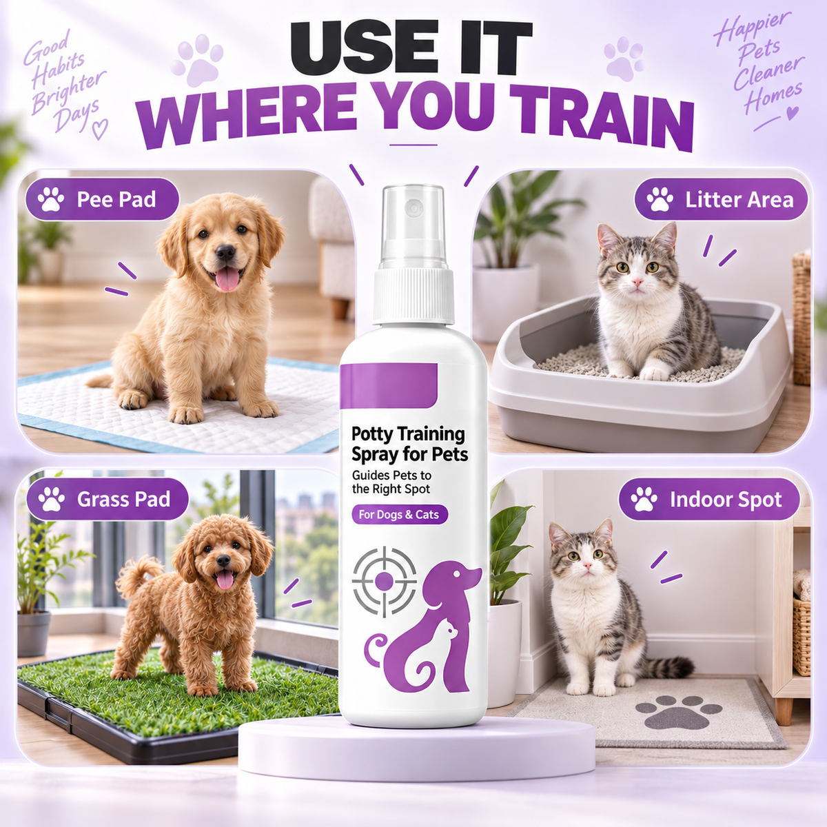🥳 Hit oferty! 🥳 💞 Ponad 10 000 sprzedanych! Spray do nauki korzystania z kuwety! Pomaga zwierzakom – bezpieczny i łatwy w użyciu. Dla czystego domu – zamów swój już teraz! ✅🐾