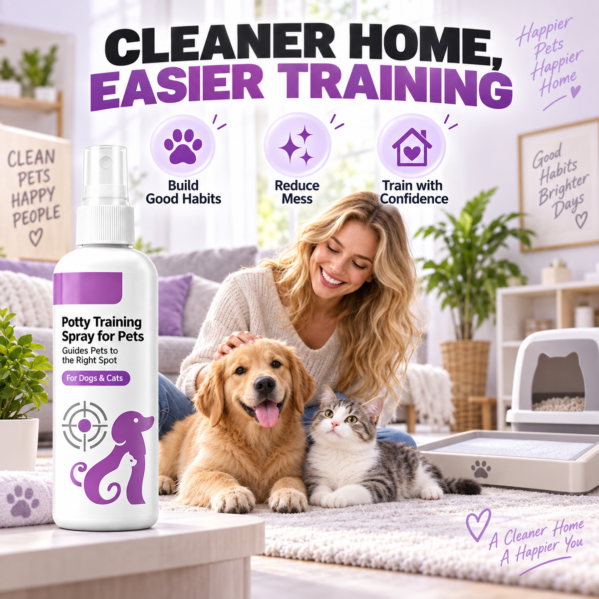 🥳 Hit oferty! 🥳 💞 Ponad 10 000 sprzedanych! Spray do nauki korzystania z kuwety! Pomaga zwierzakom – bezpieczny i łatwy w użyciu. Dla czystego domu – zamów swój już teraz! ✅🐾