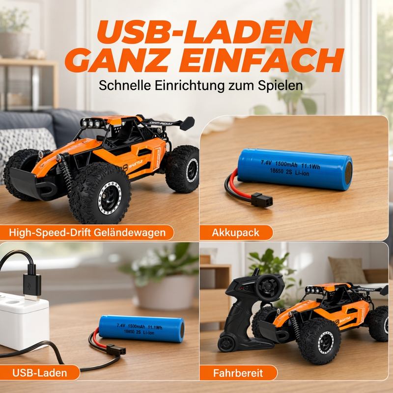 🚀 Oferta ograniczona czasowo: 50% taniej! 🏁 Szybki terenowy pojazd RC