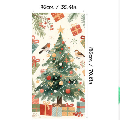 🎄 Świąteczna dekoracja na drzwi, 90 × 180 cm