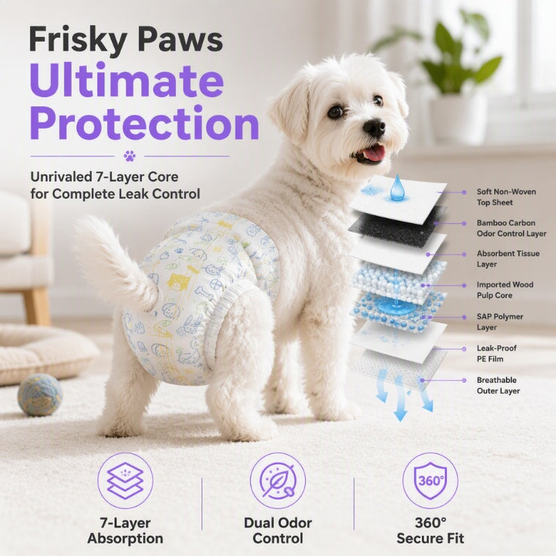 🐾 50% taniej – tylko dziś 🩹 Superchłonne pieluchy dla zwierząt — 7-warstwowy wkład, ochrona przed przeciekaniem