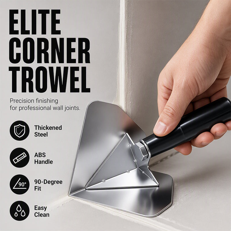 🧱 LIMITED-TIME 50% OFF! 🛠️ Stainless Steel Corner Trowel – Precise Corner Finishing, Anti-Rust, Ergonomic Handle ✨