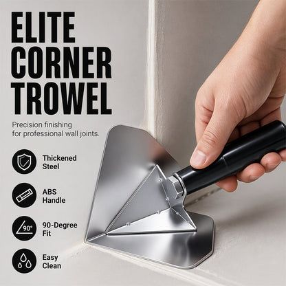 🧱 LIMITED-TIME 50% OFF! 🛠️ Stainless Steel Corner Trowel – Precise Corner Finishing, Anti-Rust, Ergonomic Handle ✨