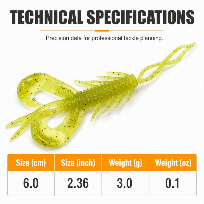 🎣 OFERTA OGRANICZONA CZASOWO: -50% 🦐 Realistyczne pływające przynęty imitujące krewetki — zestaw 8 sztuk, naturalna praca w wodzie