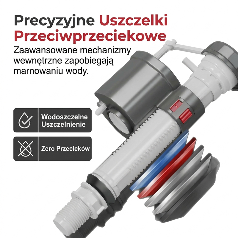 Uniwersalny regulowany zawór wlotowy do toalety
