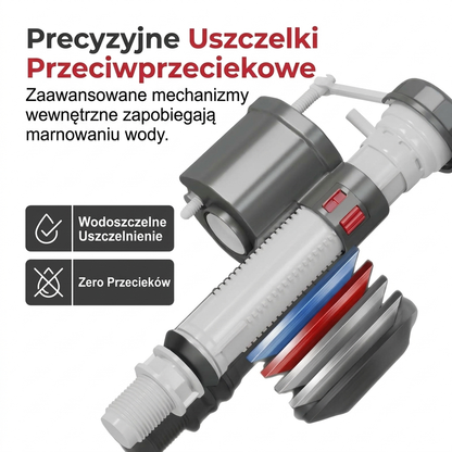 Uniwersalny regulowany zawór wlotowy do toalety