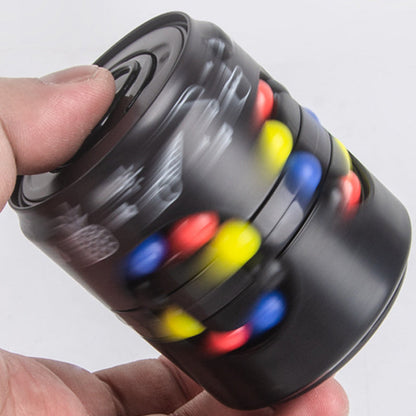 🥤 2-in-1 Soda Can Fidget Spinner: Rotating Bean Puzzle, Smooth Spin, ABS, Stress Relief Toy