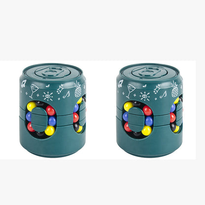 🥤 2-in-1 Soda Can Fidget Spinner: Rotating Bean Puzzle, Smooth Spin, ABS, Stress Relief Toy