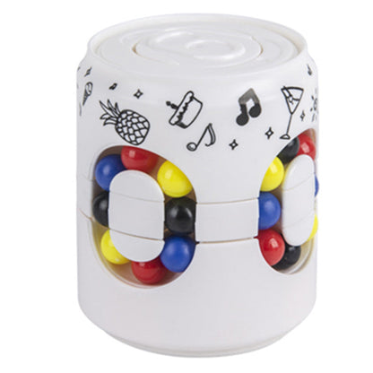 🥤 2-in-1 Soda Can Fidget Spinner: Rotating Bean Puzzle, Smooth Spin, ABS, Stress Relief Toy