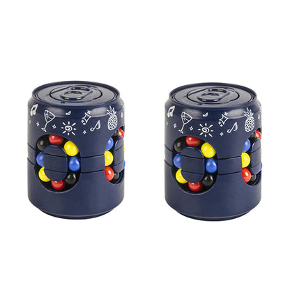 🥤 2-in-1 Soda Can Fidget Spinner: Rotating Bean Puzzle, Smooth Spin, ABS, Stress Relief Toy