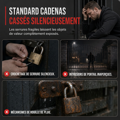 🔒🚨 Kłódka z alarmem 110 dB (stop aluminium) – czujnik wibracji, długi lub krótki pałąk, baterie w zestawie