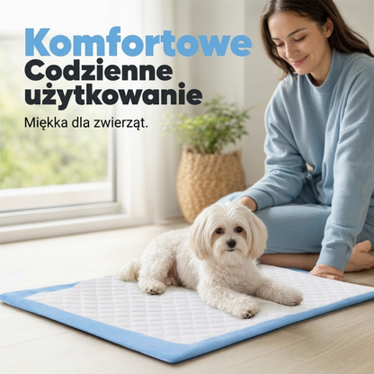 Jednorazowe, chłonne i szczelne podkładki higieniczne dla zwierząt domowych