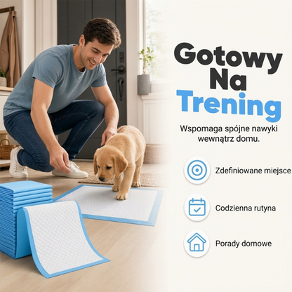 Jednorazowe, chłonne i szczelne podkładki higieniczne dla zwierząt domowych